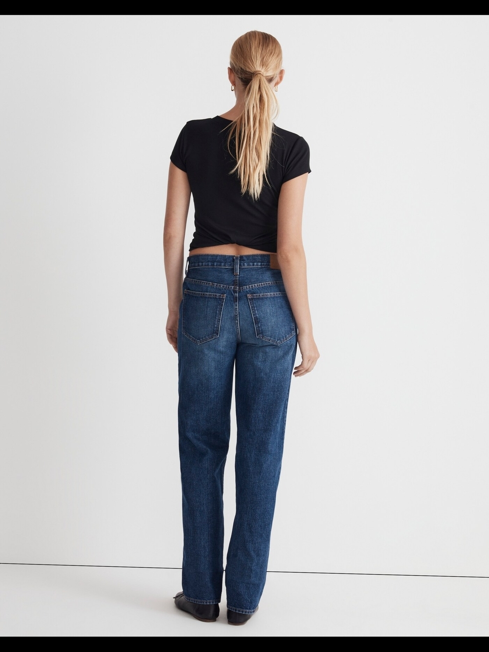 Madewell Low Slung Straight Leg Jeans In Size 29 - Picture 4 of 10